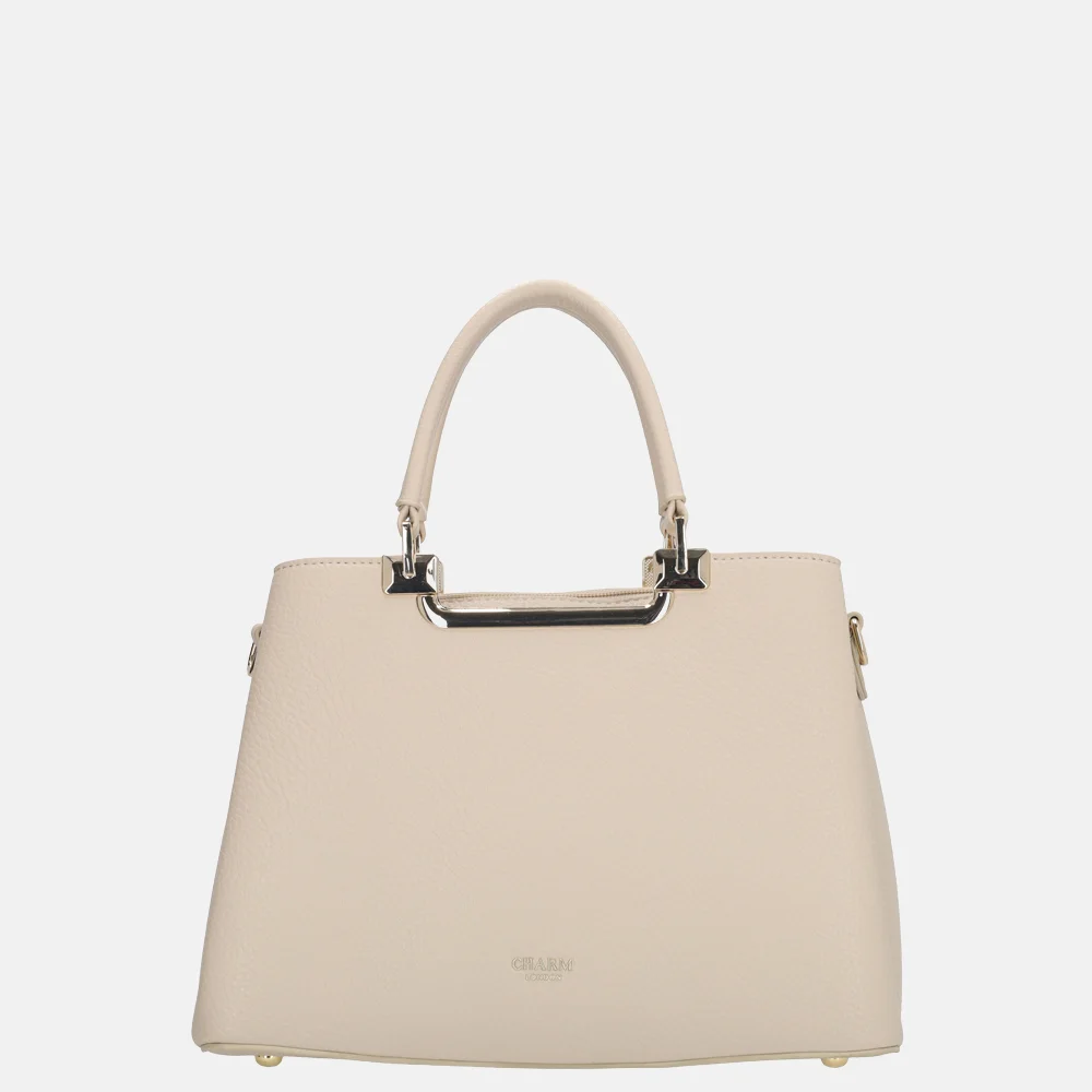 Charm London handtas M beige bij Duifhuizen