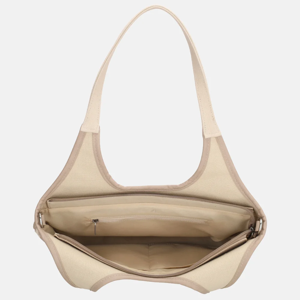 Zebra Trends Mira shopper streep M creme bij Duifhuizen