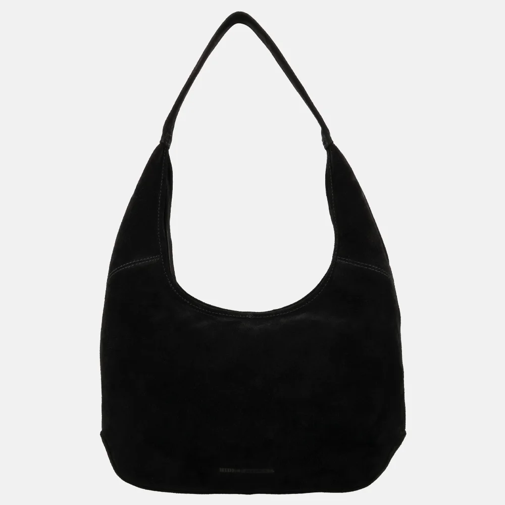 Hide & Stitches Brazos buideltas suede zwart bij Duifhuizen
