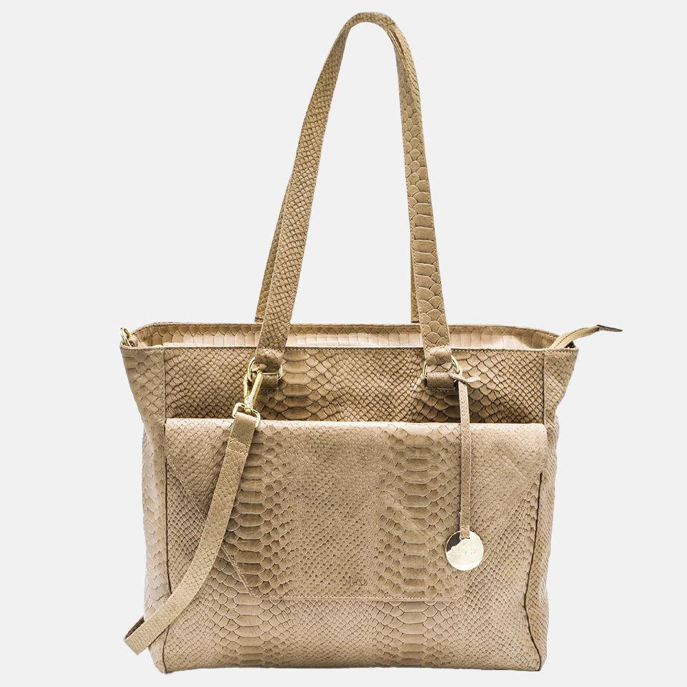 Mosz Denise 15.6 inch shopper/workbag jungle taupe