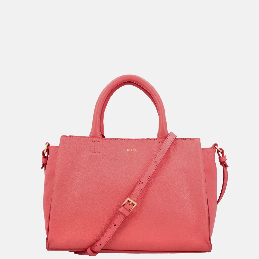 Loulou Essentiels Vera handtas M grapefruit