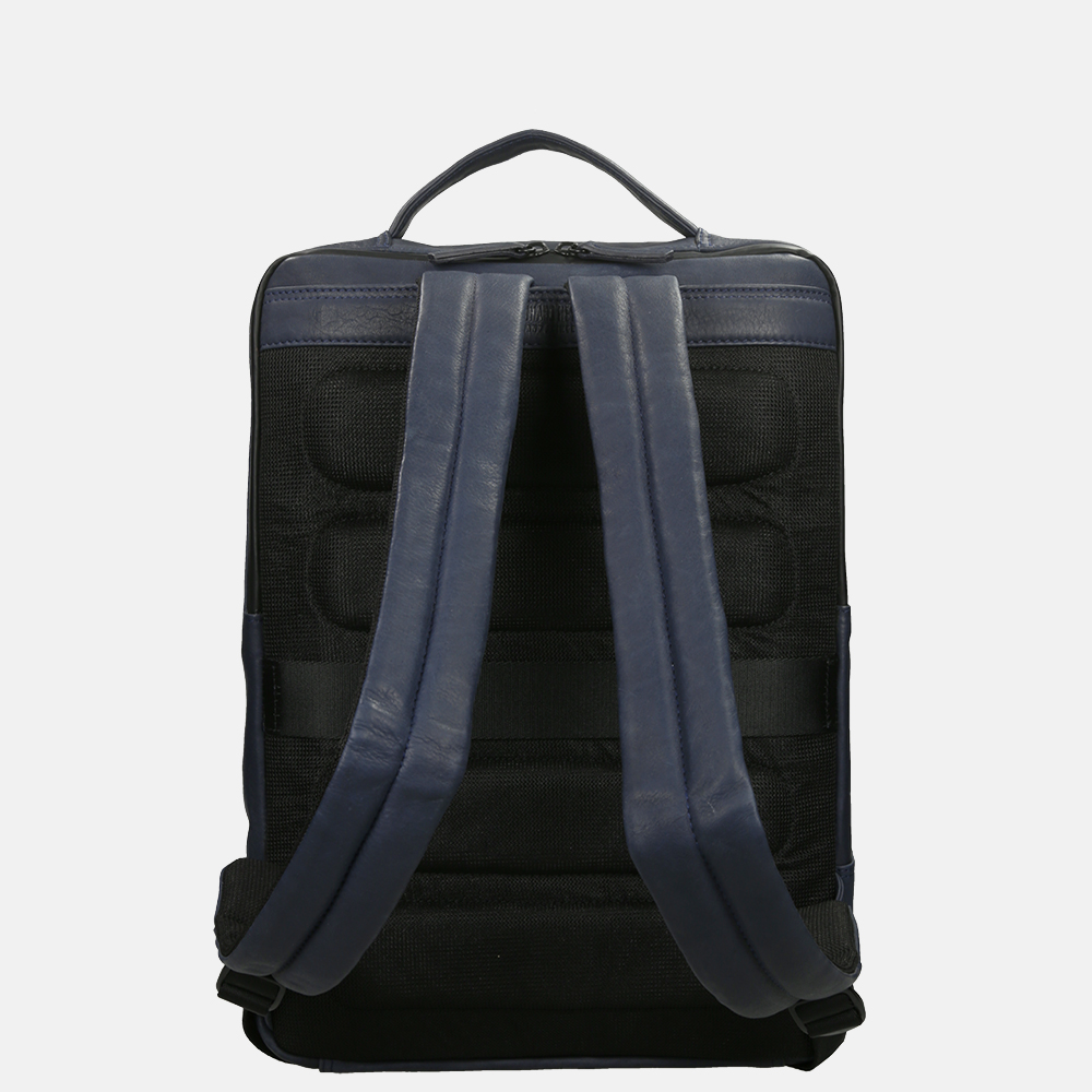 Leonhard Heyden Den Haag rugzak 15 inch blue bij Duifhuizen