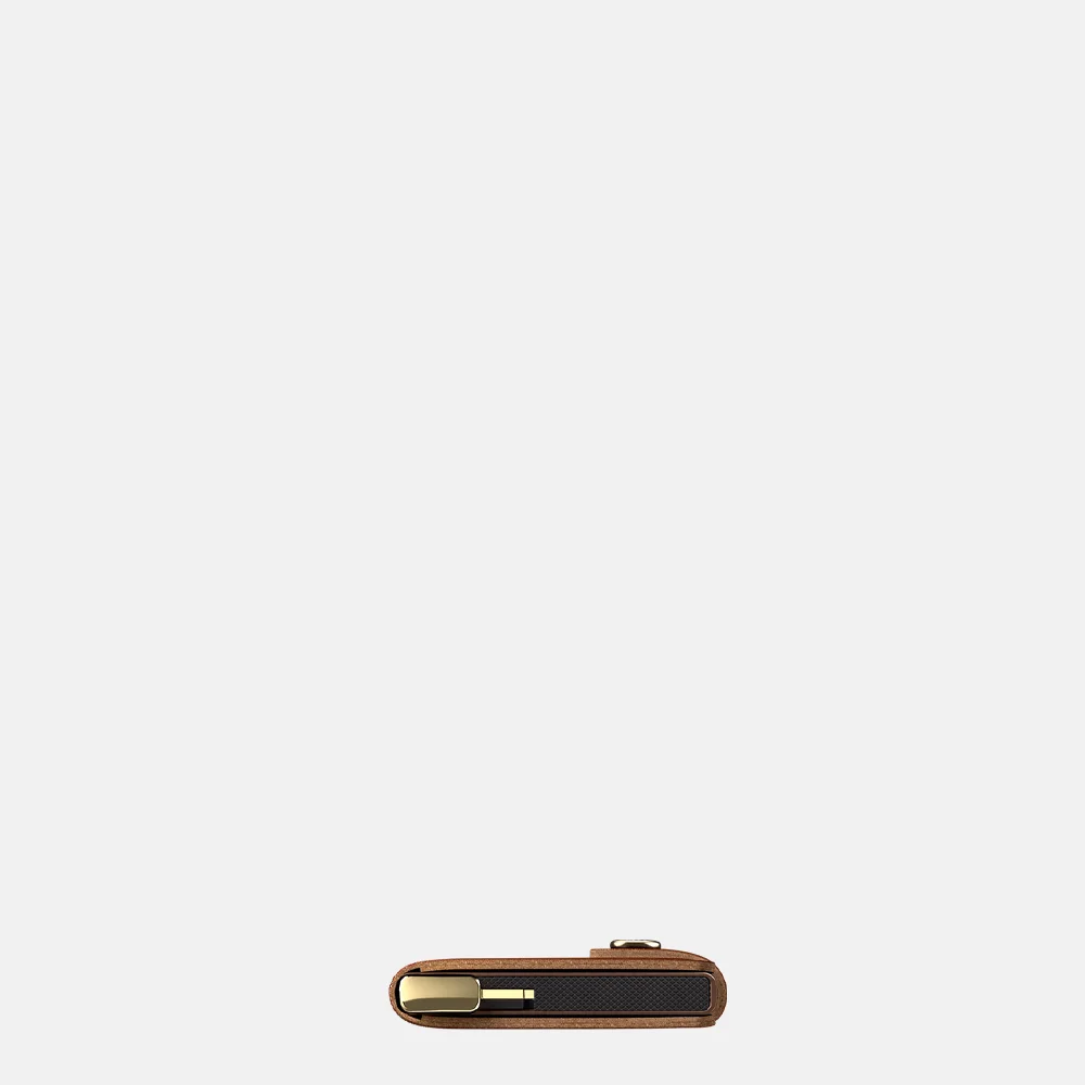 Secrid Premium Miniwallet Emboss Lines pasjeshouder cognac bij Duifhuizen