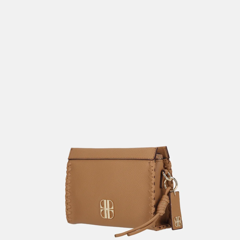 Laurent David Estee crossbody tas camel bij Duifhuizen