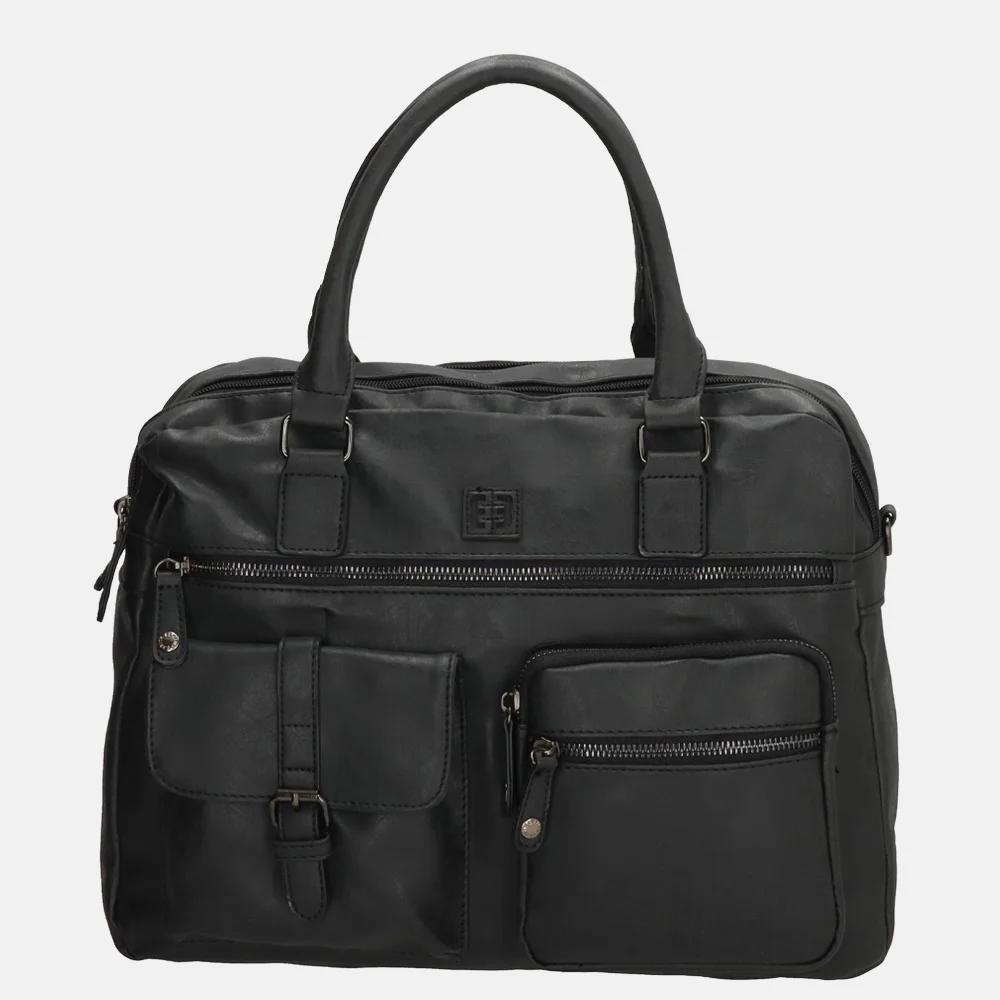 Enrico Benetti Ardèche shopper 13 inch zwart bij Duifhuizen