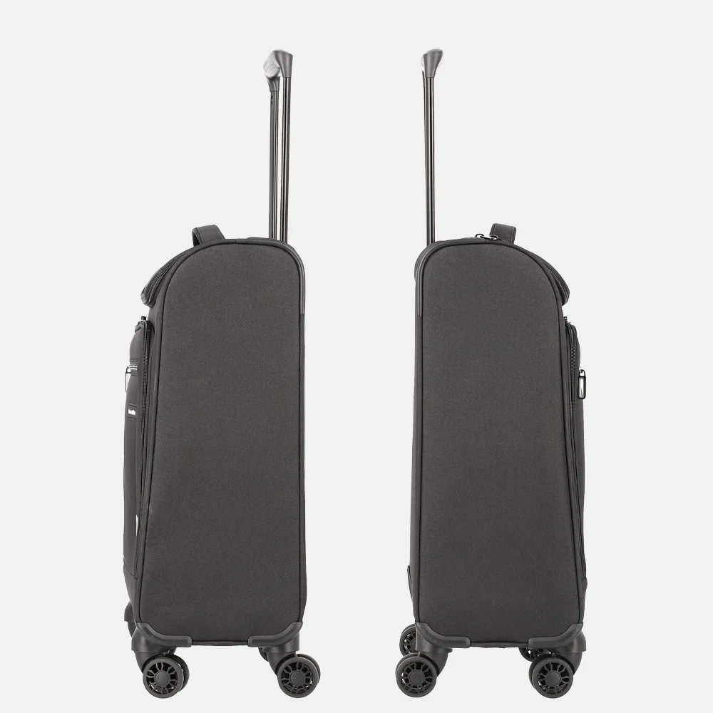 Travelite toploader handbagage koffer 55 cm black bij Duifhuizen