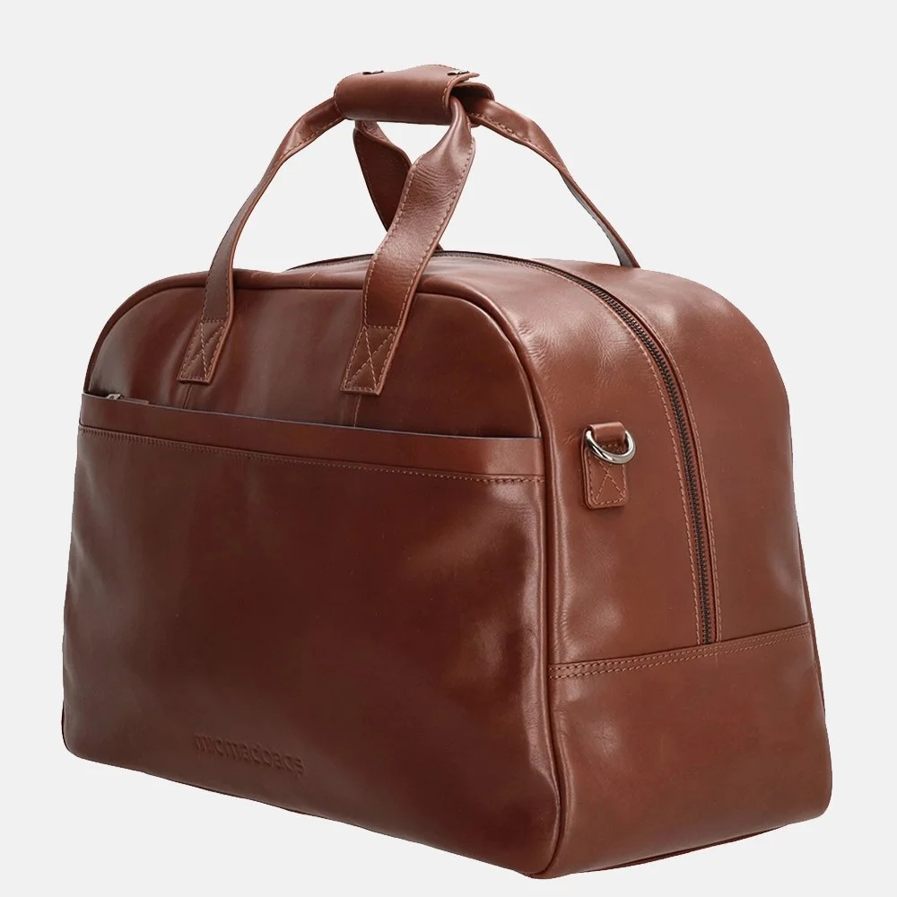 Micmacbags Le Mans weekendtas cognac bij Duifhuizen