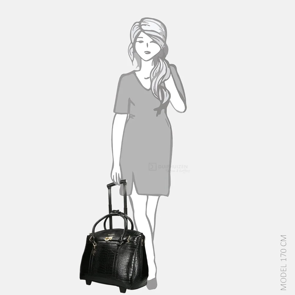 Olivia Lauren Jackson laptop trolley black bij Duifhuizen