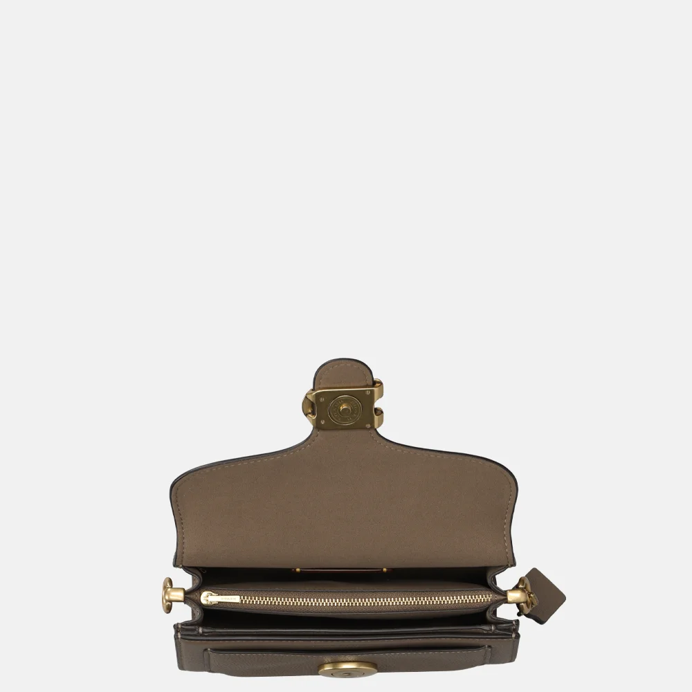 Coach Tabby schoudertas 20' langere band dark stone bij Duifhuizen