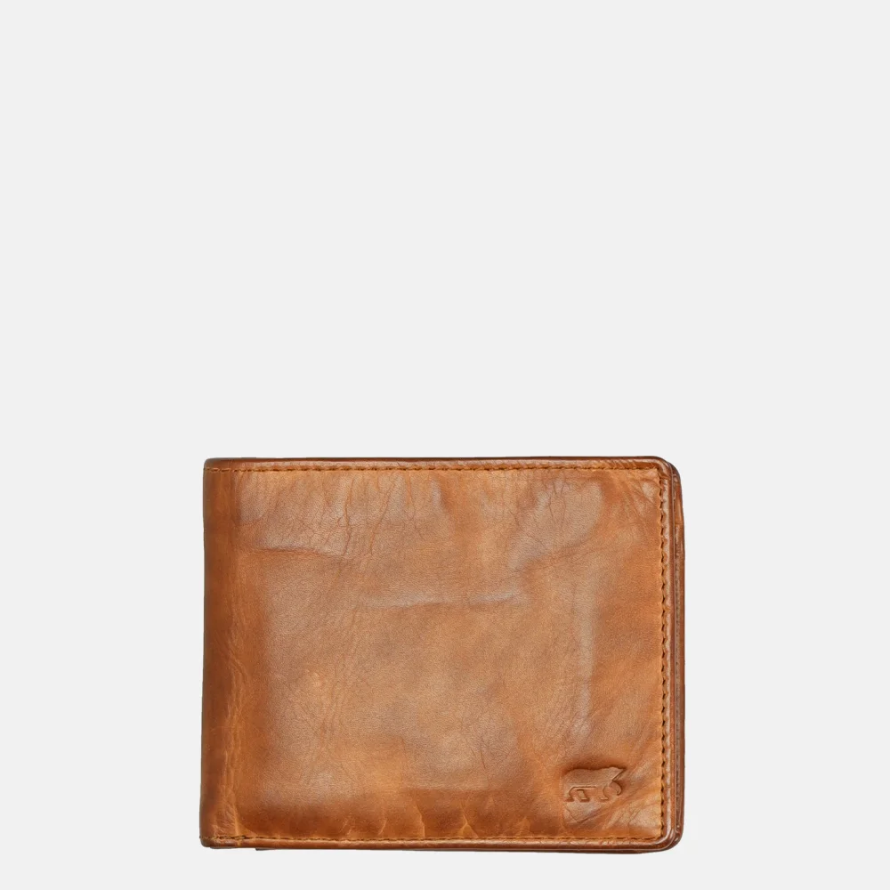 Bear Design billfold cognac