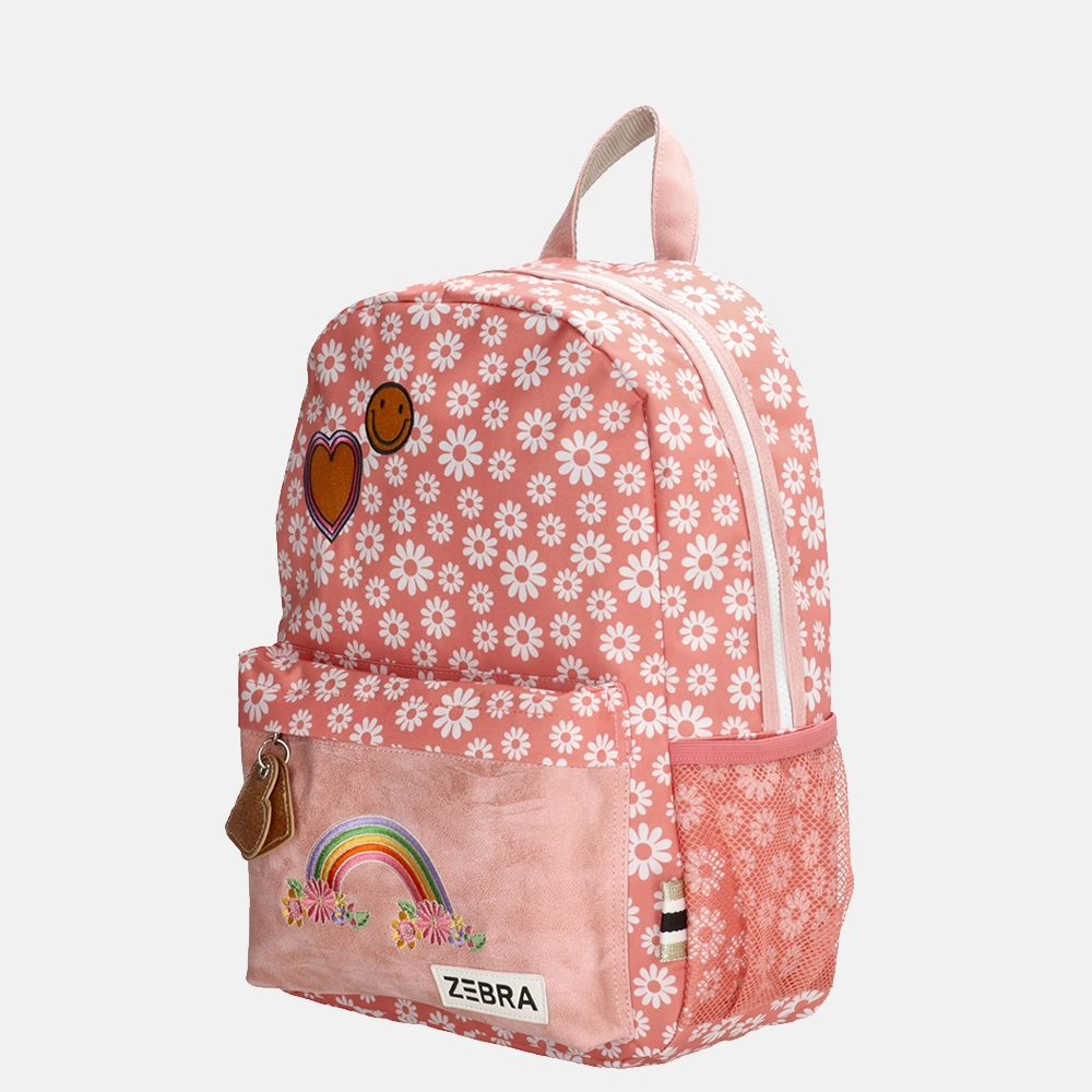 Zebra Trends daisy flower kinderrugzak M roze bij Duifhuizen