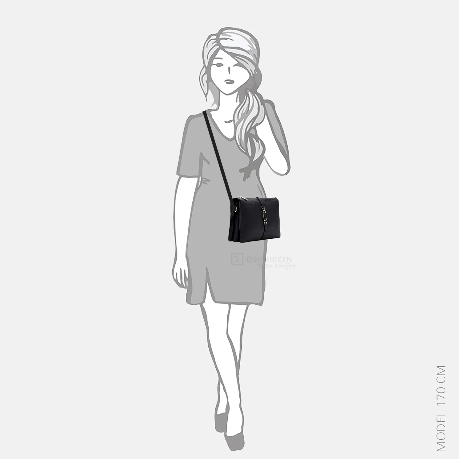 Emily & Noah Lewe crossbody tas blue bij Duifhuizen