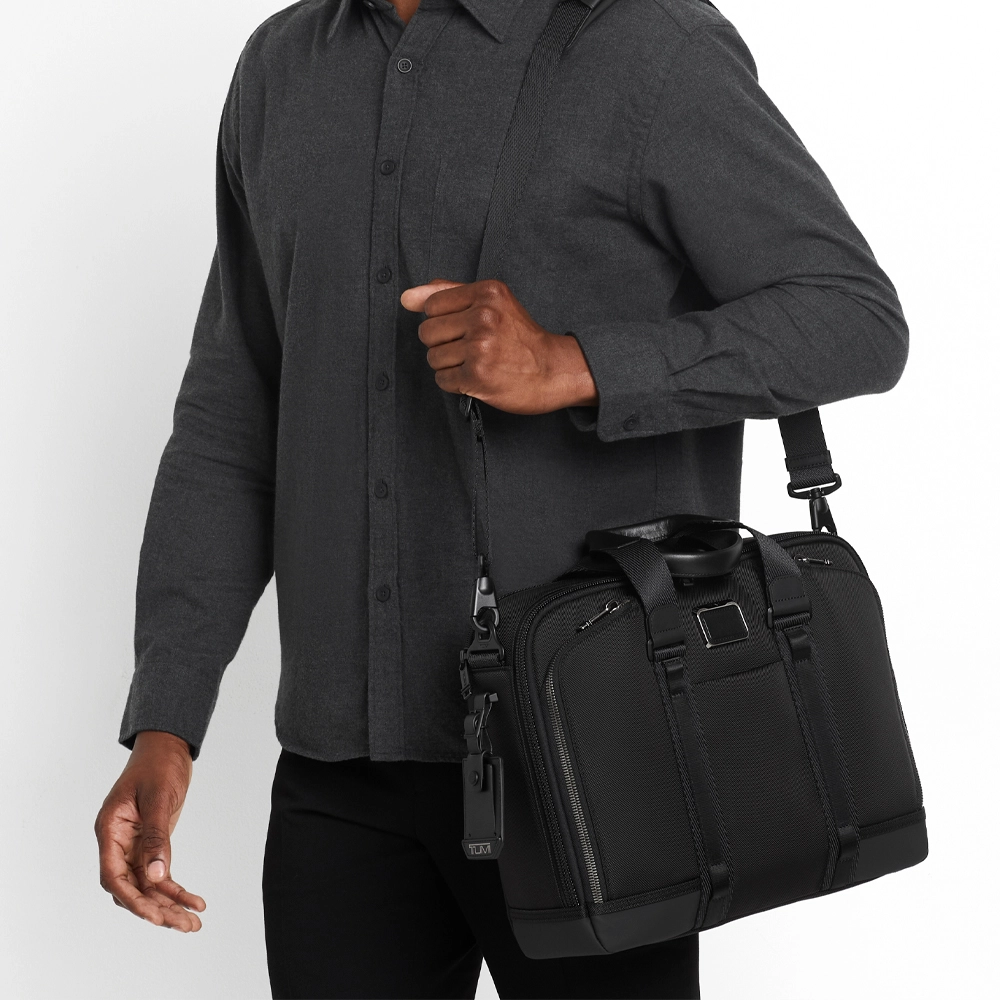 Tumi Albany Alpha Bravo Academy laptoptas black bij Duifhuizen