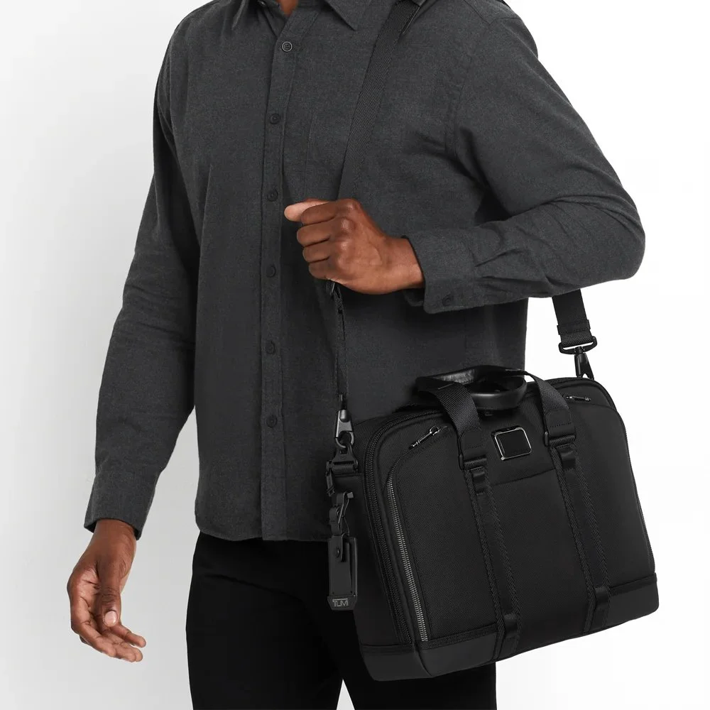 Tumi Albany Alpha Bravo Academy laptoptas black bij Duifhuizen
