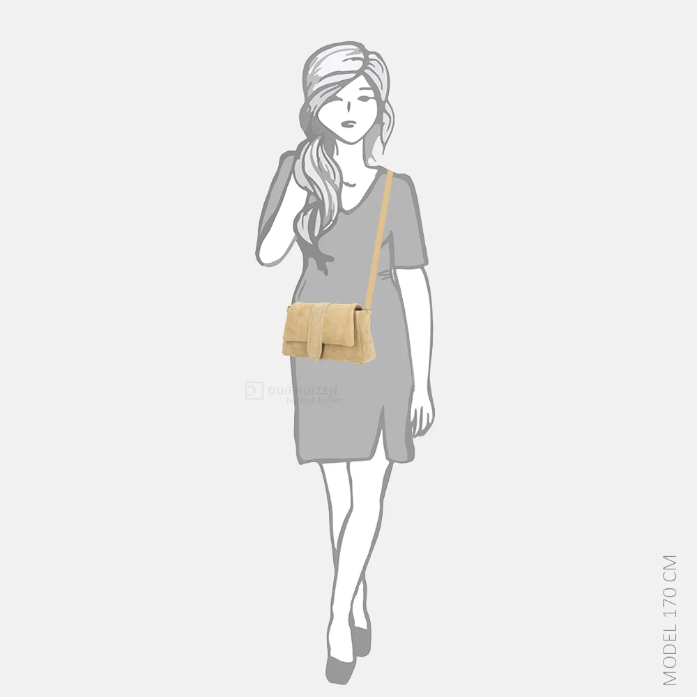 Charm London overslag schoudertas lichttaupe bij Duifhuizen