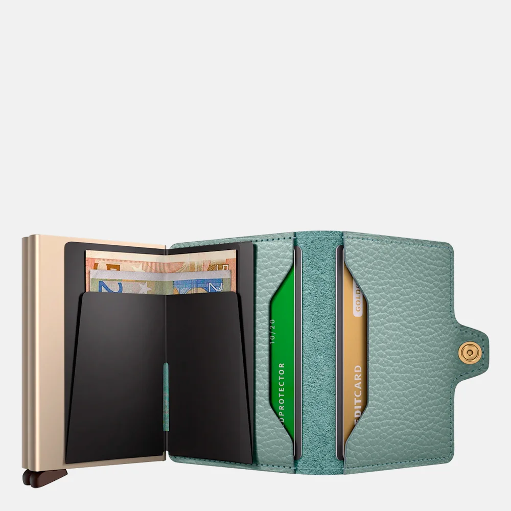 Secrid Twinwallet pasjeshouder pebble sea green bij Duifhuizen