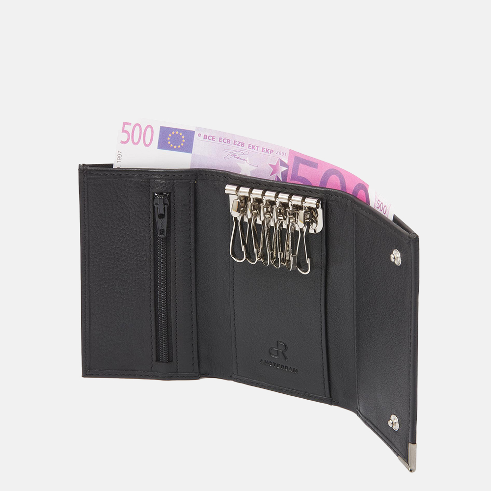 dR Amsterdam sleuteletui zwart bij Duifhuizen