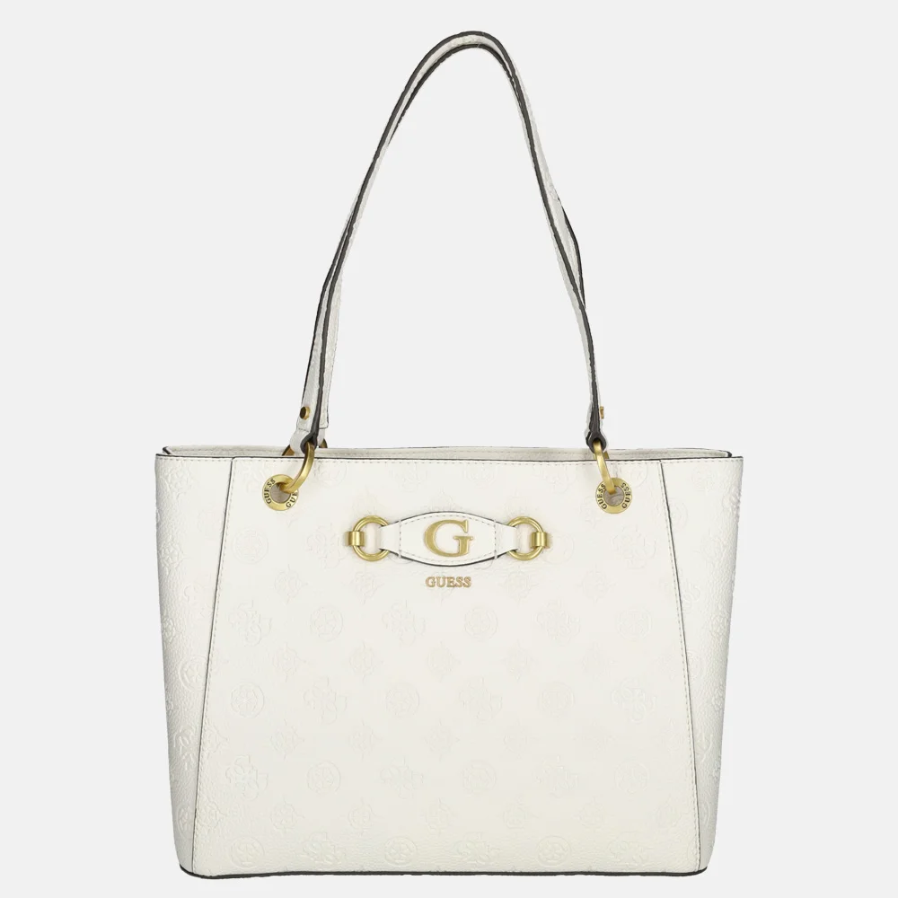 Guess Izzi peony noel tote shopper stone logo bij Duifhuizen