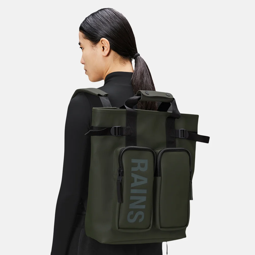 Rains Texel rugzak 15 inch green bij Duifhuizen