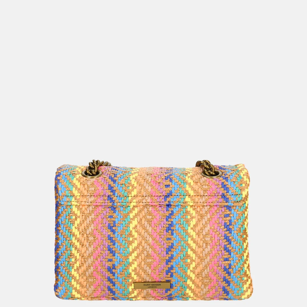 Kurt Geiger Kensington schoudertas M raffia multi bij Duifhuizen