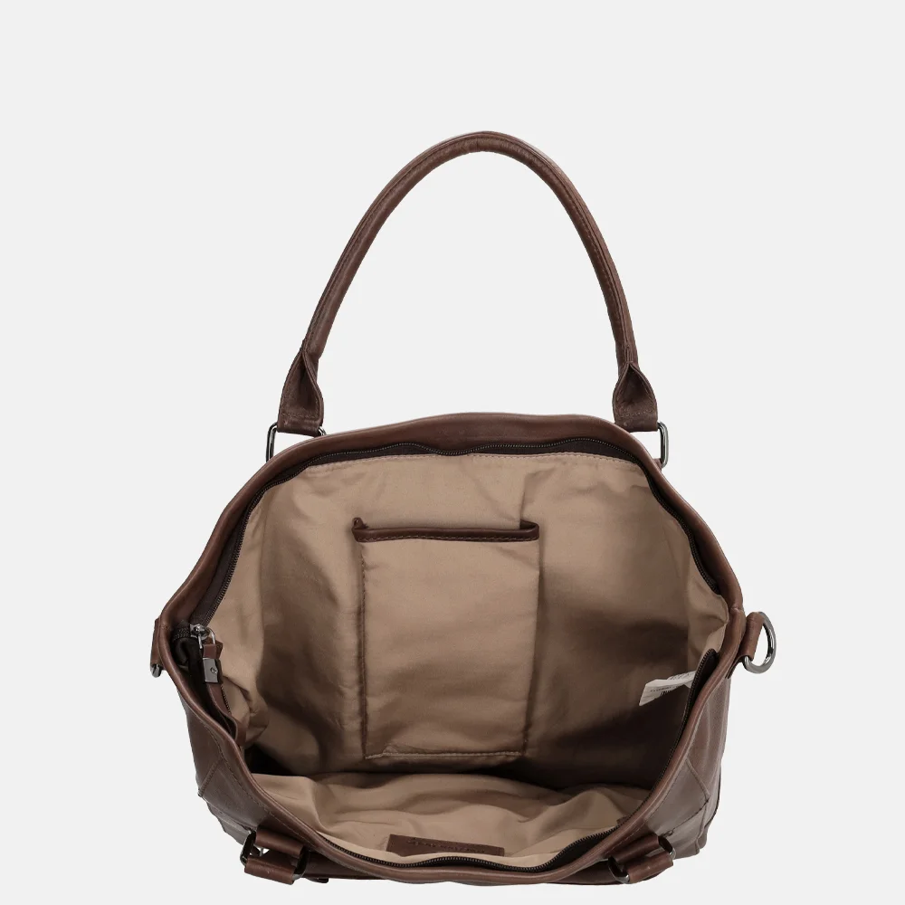 Micmacbags Everyday handtas M donkerbruin bij Duifhuizen