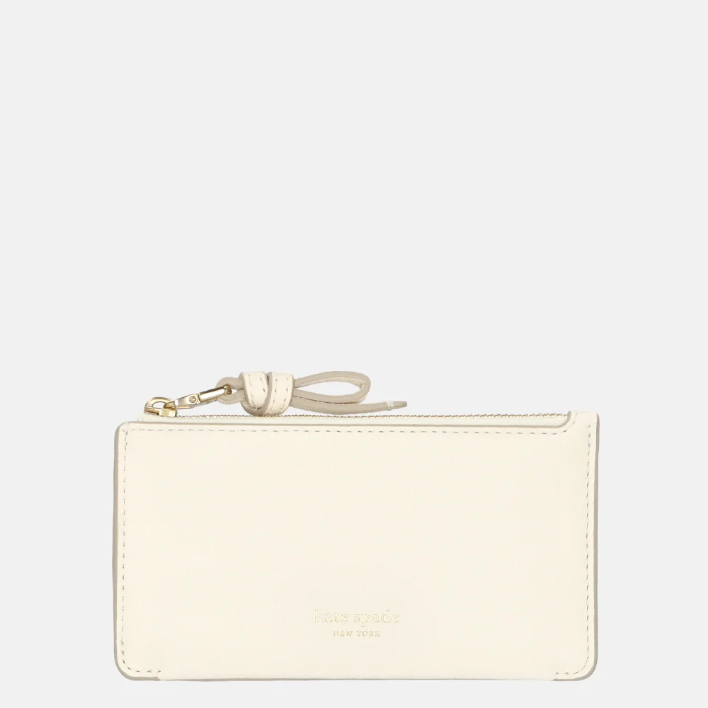 Kate Spade Loop pasjeshouder pebbled leather cashew milk
