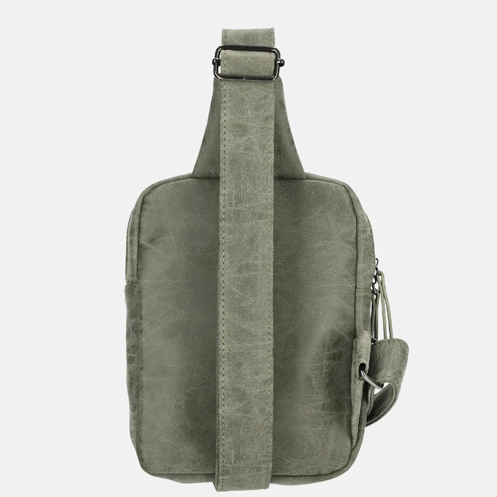 Enrico Benetti Zoe crossbody tas olive bij Duifhuizen