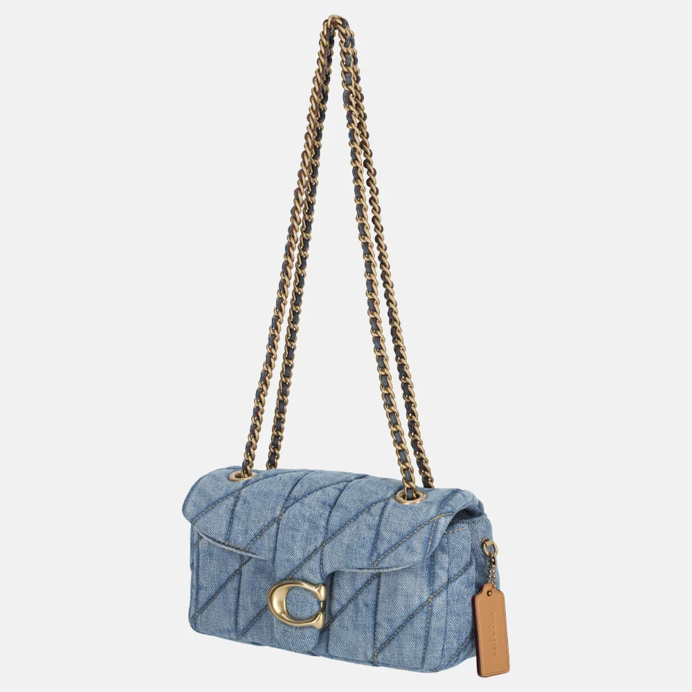 Coach Tabby Quilted schoudertas 20' indigo bij Duifhuizen