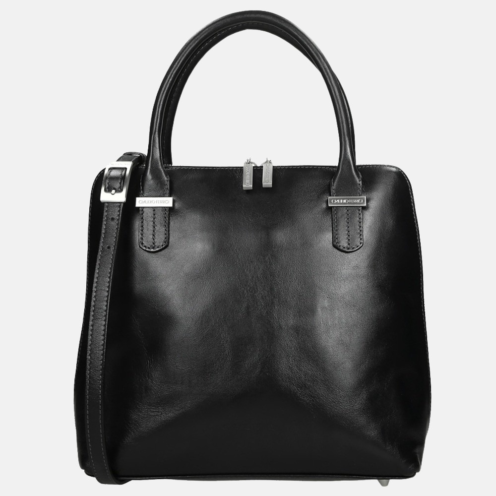 Claudio Ferrici Classico handtas black bij Duifhuizen