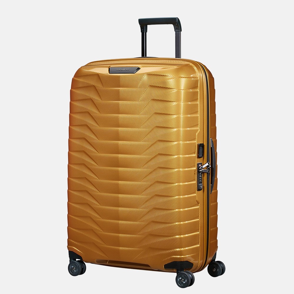 Samsonite Proxis spinner 75 cm honey gold bij Duifhuizen