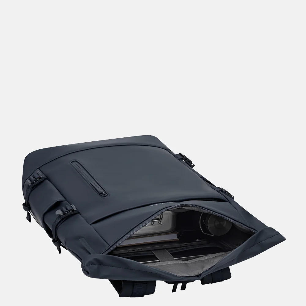 Kapten & Son Helsinki PRO rugzak 15 inch navy blue bij Duifhuizen