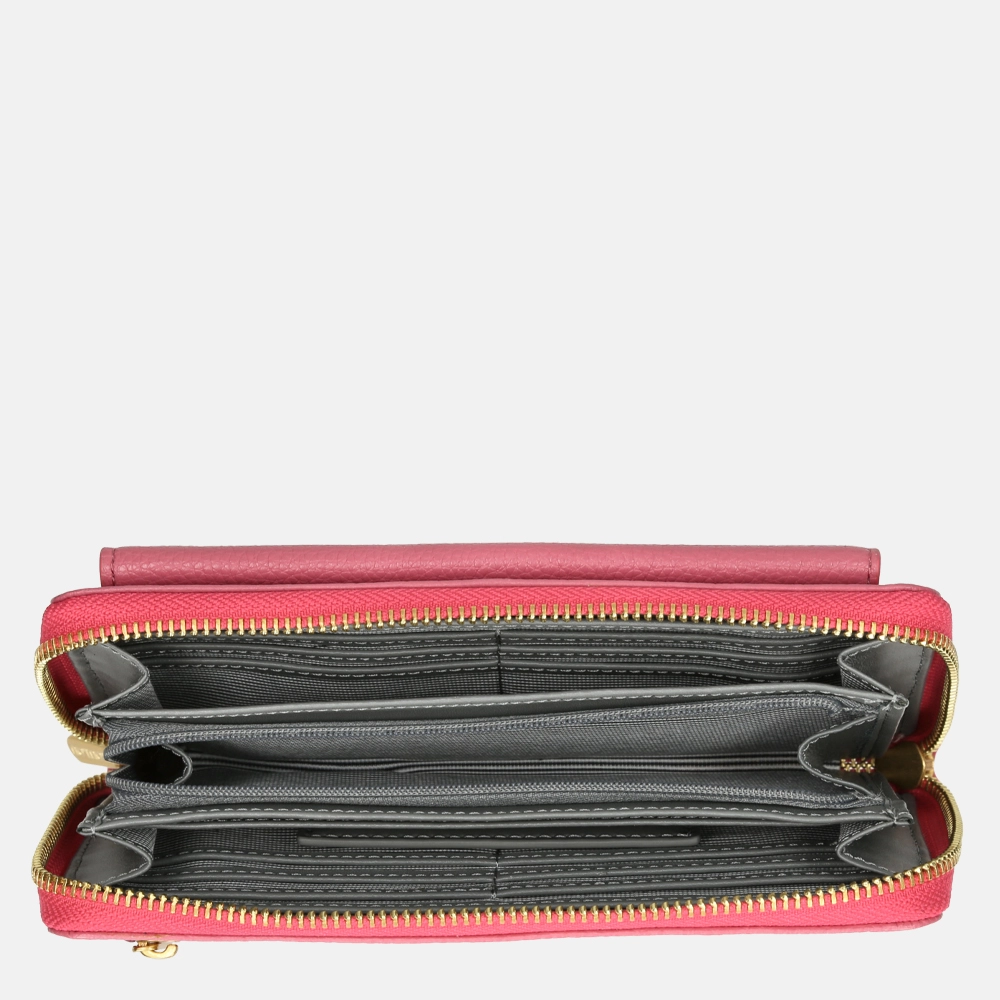 Loulou Essentiels Palm Springs SLB portemonnee rose bij Duifhuizen