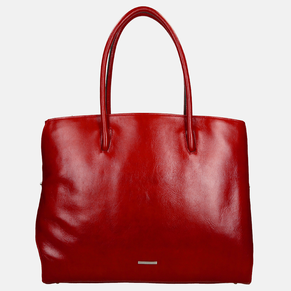 Claudio Ferrici Classico shopper 13.3 inch red