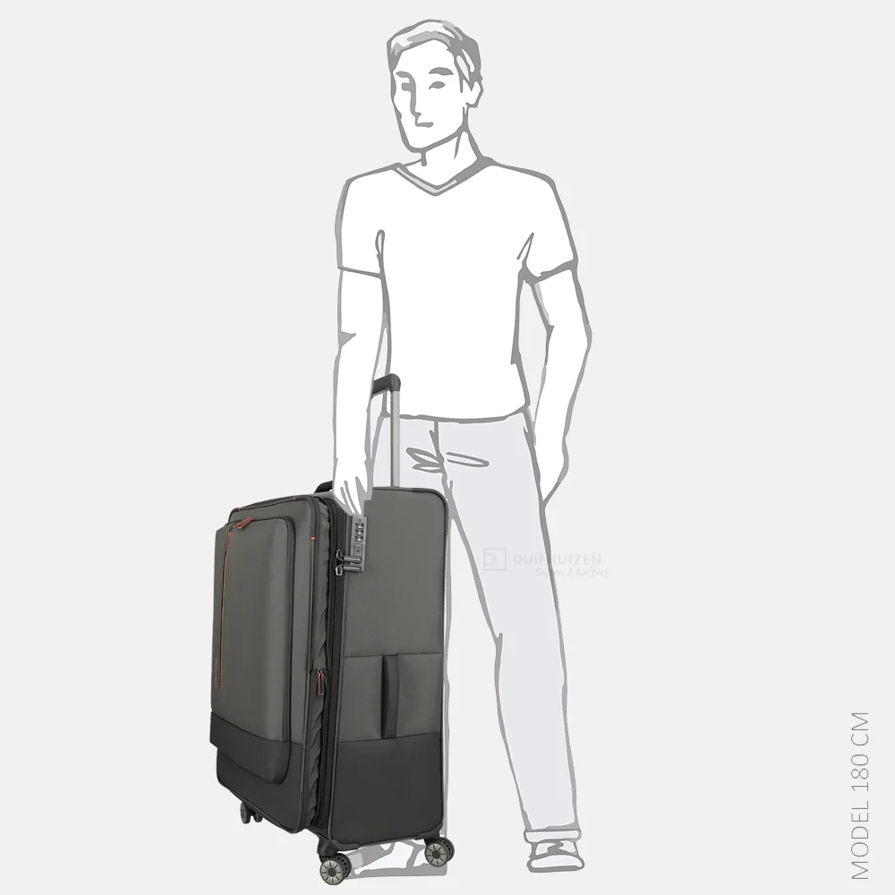 Travelite Crosslite reiskoffer 81 cm XL expendable dark olive bij Duifhuizen
