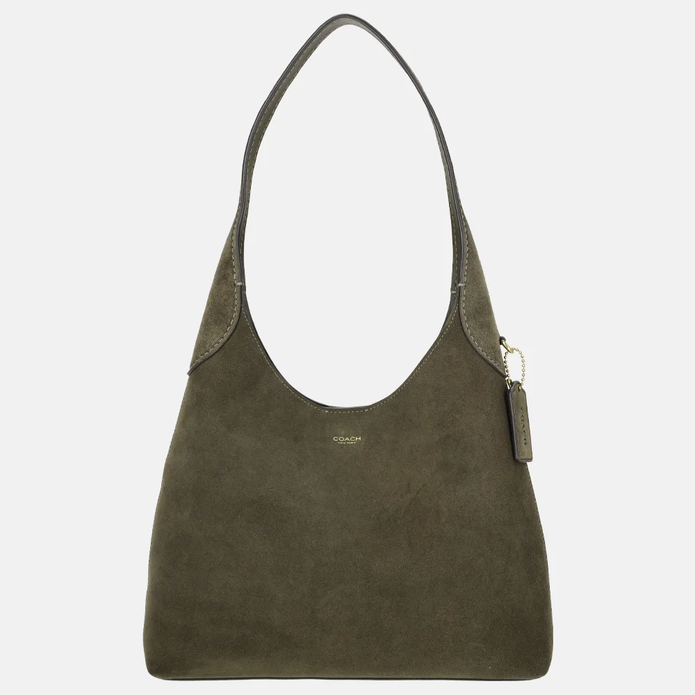 Coach Brooklyn buideltas suede olive bij Duifhuizen