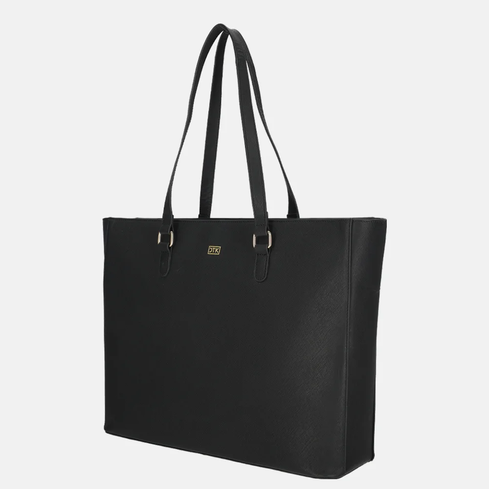 Duifhuizen leren shopper 14 inch zwart bij Duifhuizen