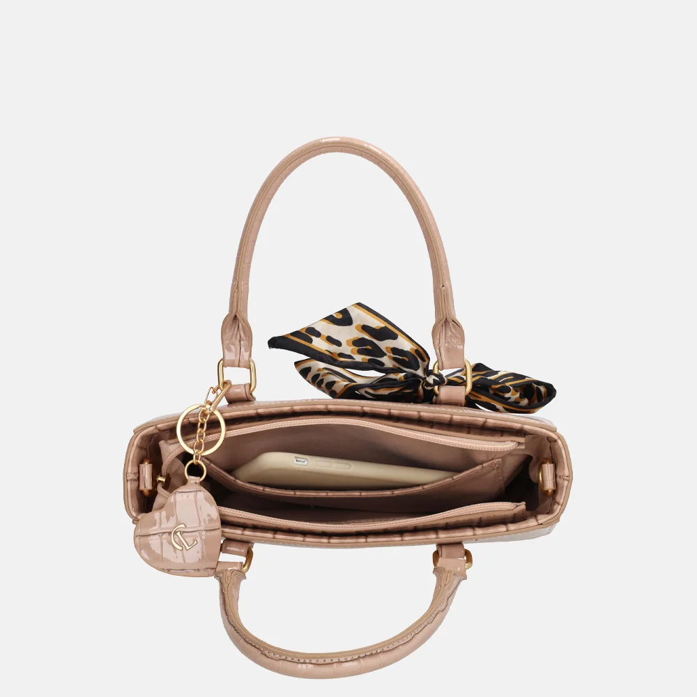 Charm London Knightbridge handtas oudroze bij Duifhuizen