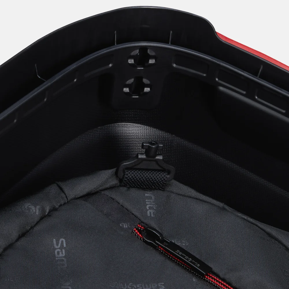Samsonite Essens handbagage koffer 55 cm charcoal/red bij Duifhuizen