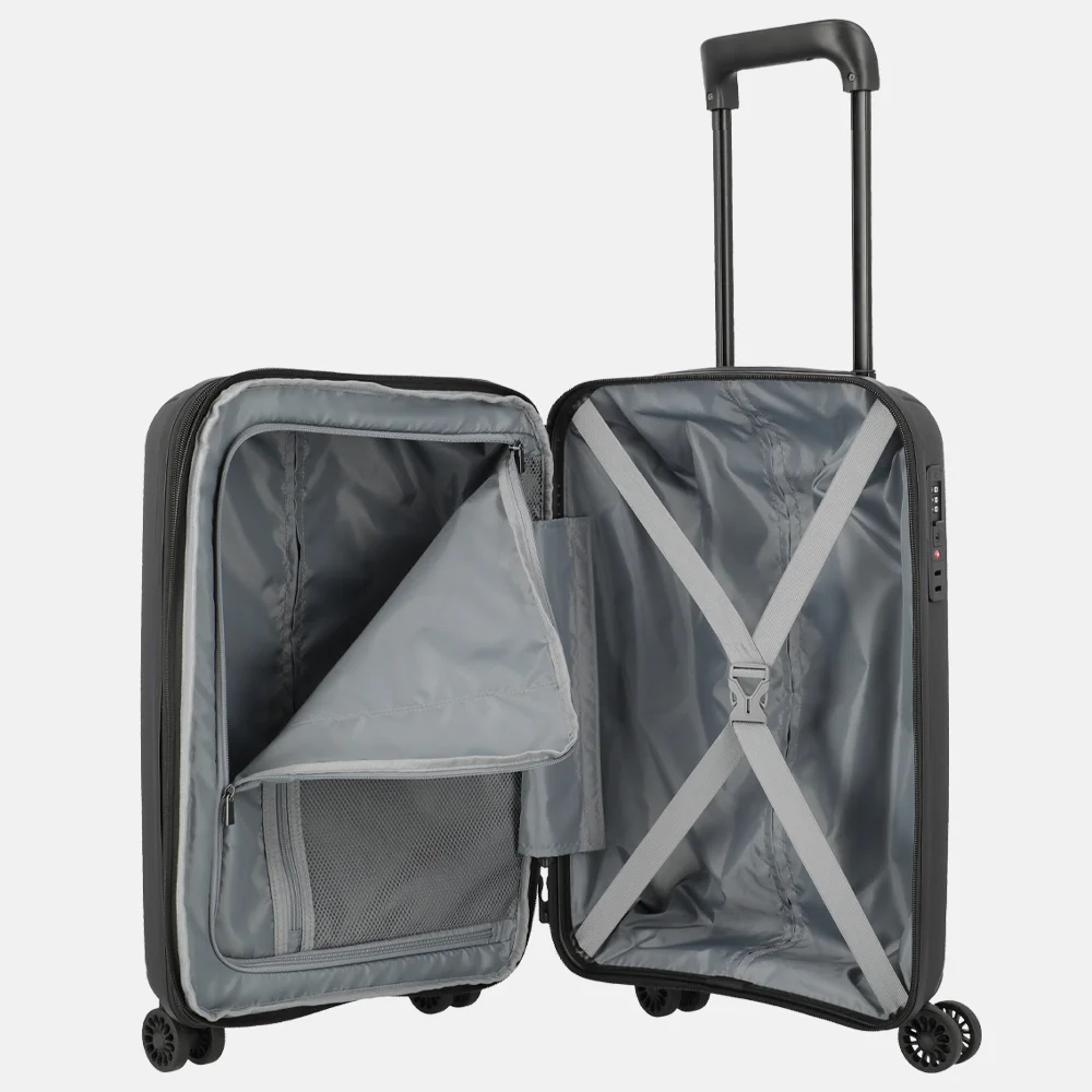 Travelite Skymate handbagage koffer 55 cm black bij Duifhuizen