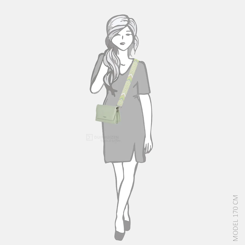 Flora & Co crossbody tas vert clair bij Duifhuizen