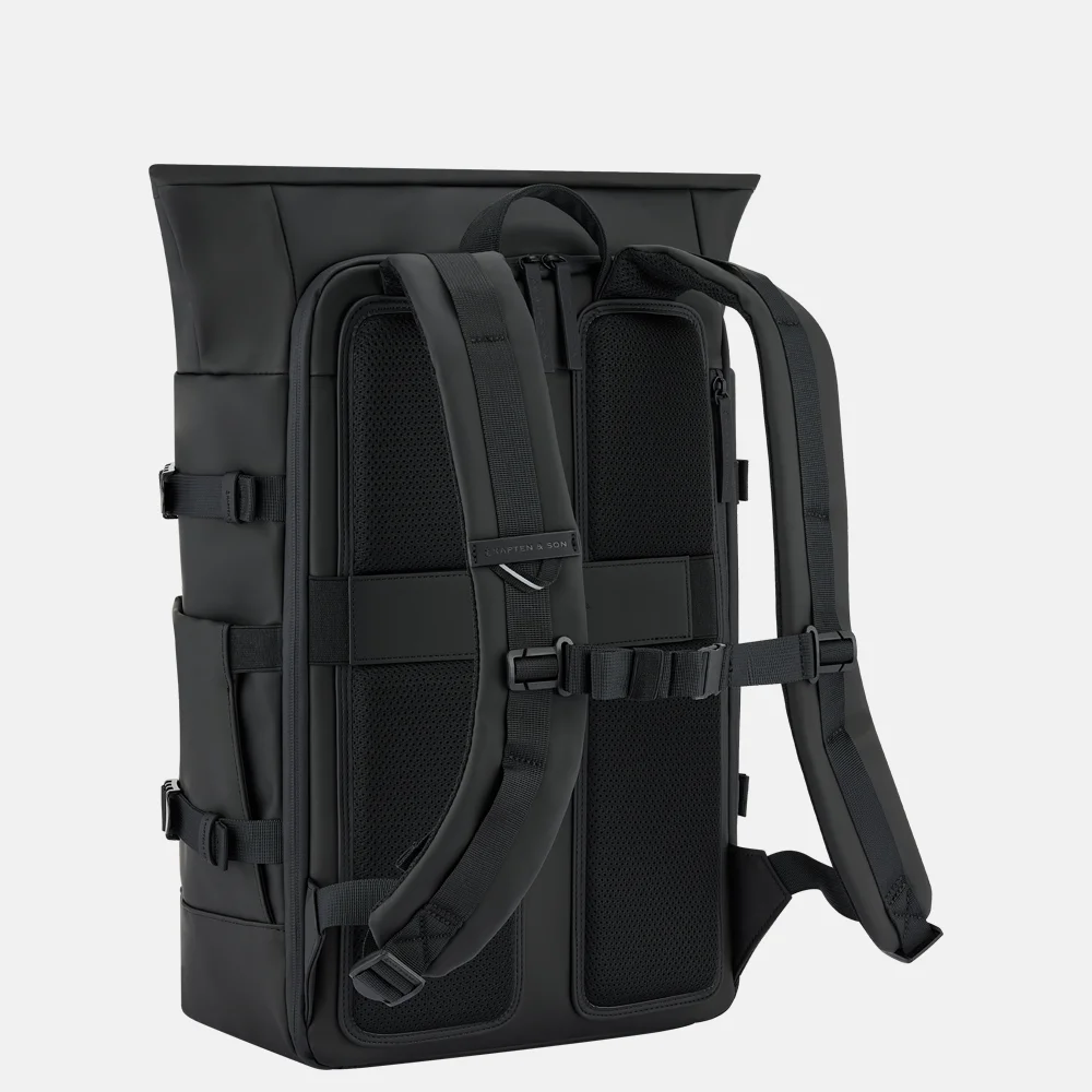 Kapten & Son Helsinki pro rugzak 15 inch all black bij Duifhuizen