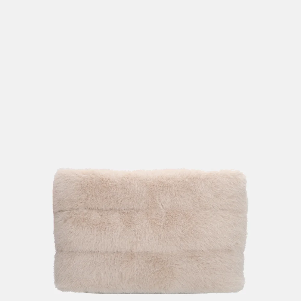 Zebra Trends Emma crossbody tas faux fur S creme bij Duifhuizen