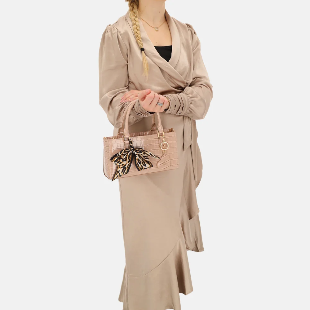 Charm London Knightbridge handtas oudroze bij Duifhuizen