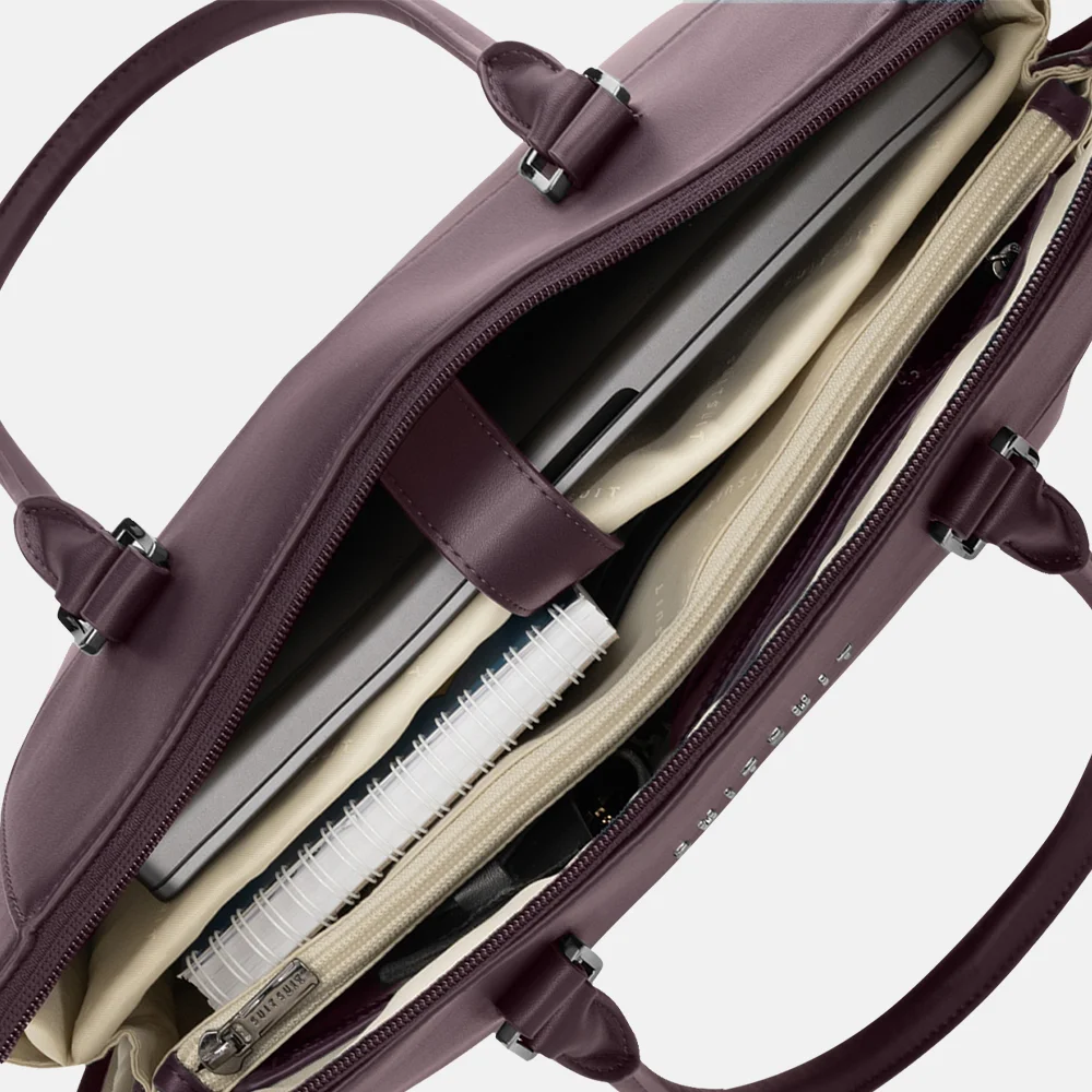 Suitsuit Mystique laptoptas 16 inch cherry lacquer bij Duifhuizen