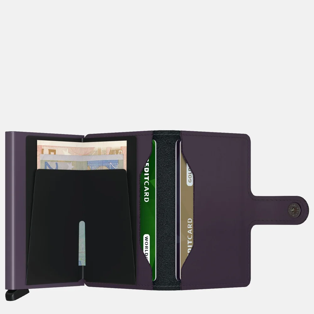 Secrid Miniwallet matte dark purple bij Duifhuizen