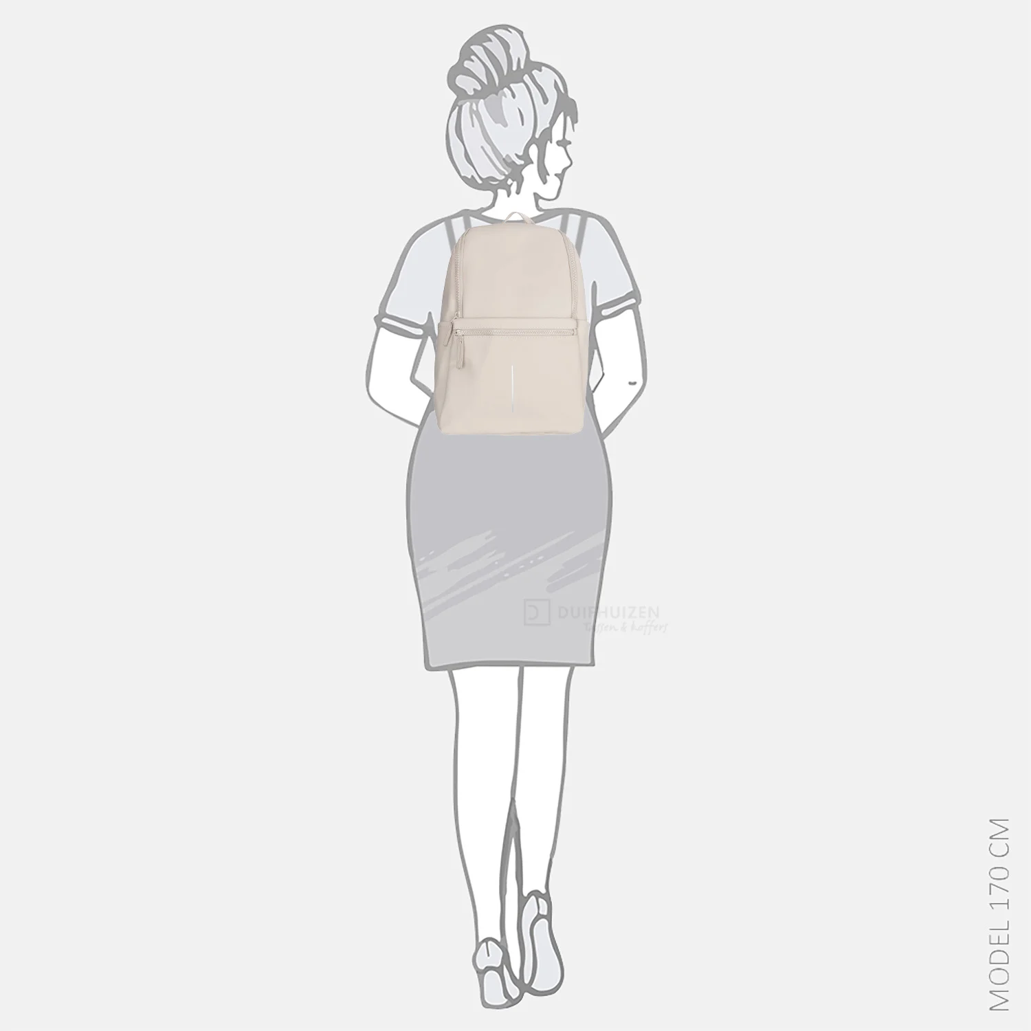New Rebels Jessi rugzak 13 inch beige bij Duifhuizen