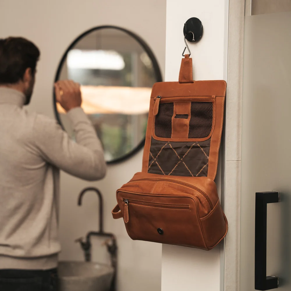 Chesterfield Rosario toilettas cognac bij Duifhuizen