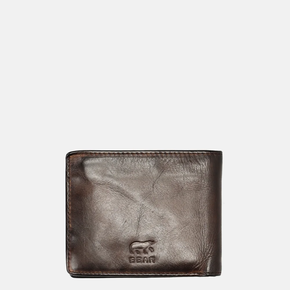 Bear Design billfold brown bij Duifhuizen