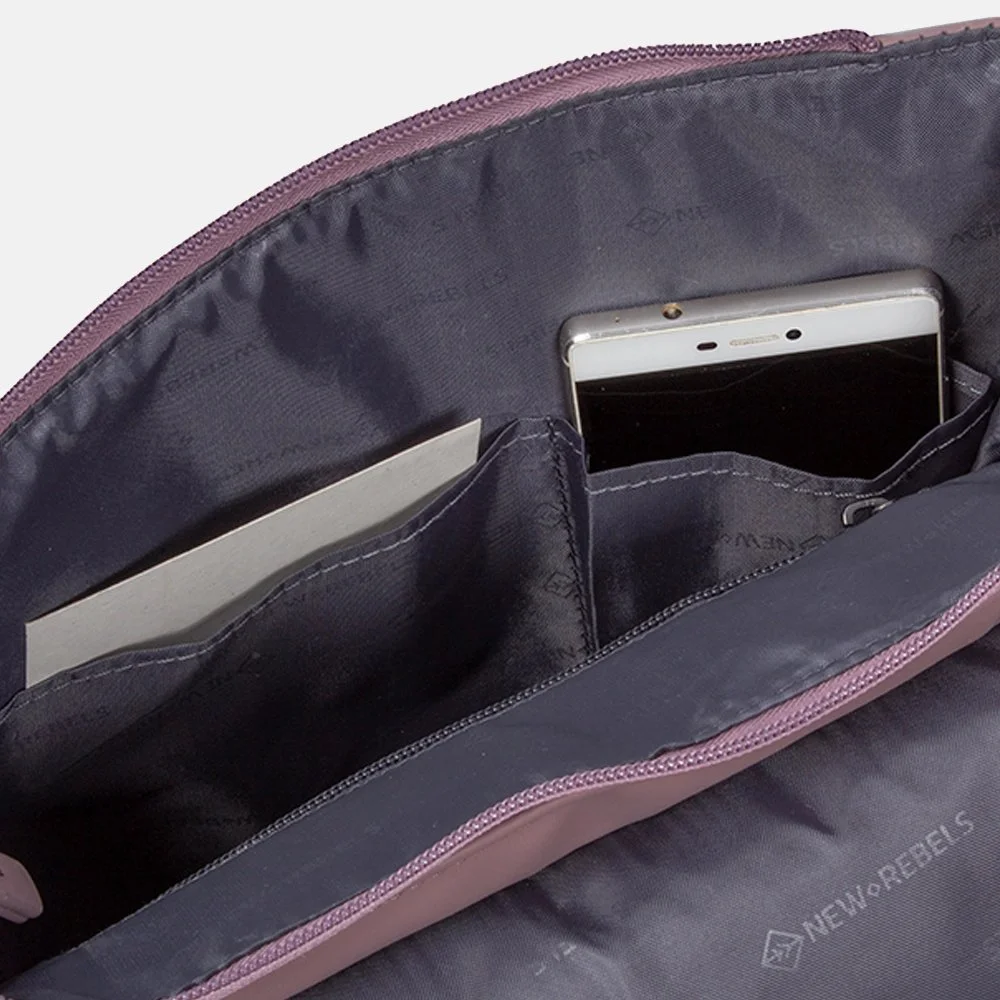 New Rebels Daley Flap rugzak lila bij Duifhuizen