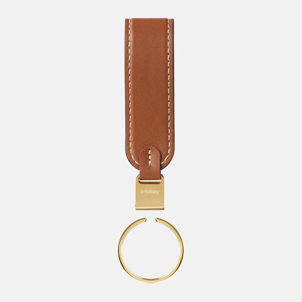 Orbitkey  Loop Keychain Leather caramel